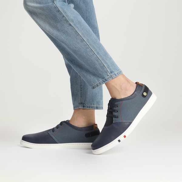 Men's Modern Casual Fashion Sneakers - NAVY - 1